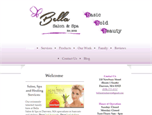 Tablet Screenshot of bellasalon.org